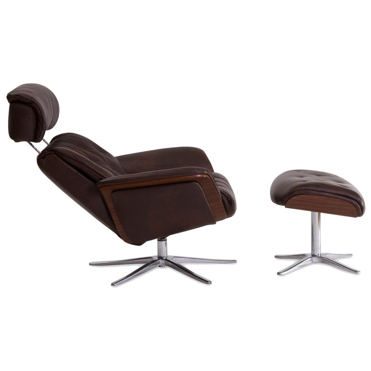 IMG Comfort Space Recliner with Ergo Tilt and Footstool Sprintz Furniture Reclining Chair Ottoman Sets